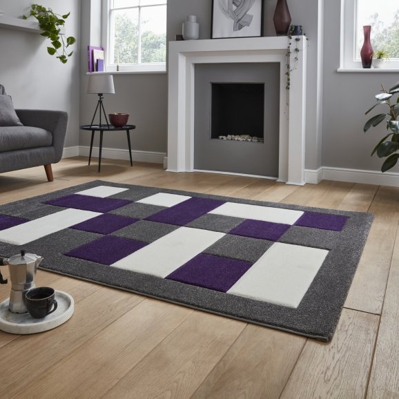 Brooklyn BRK04 Grey/Purple - Healy Furniture & Carpets