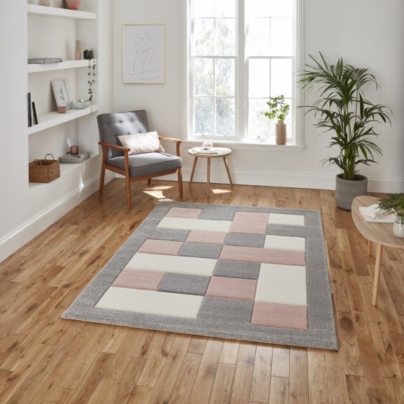 Brooklyn BRK04 Grey/Rose - Healy Furniture & Carpets