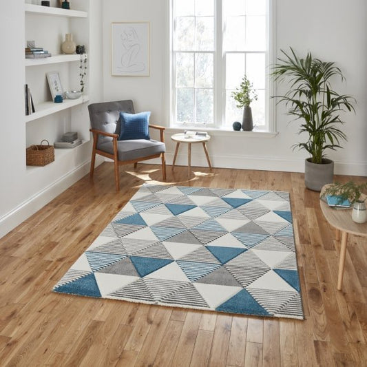Brooklyn BRK15 Grey/Blue - Healy Furniture & Carpets