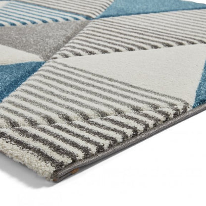 Brooklyn BRK15 Grey/Blue - Healy Furniture & Carpets