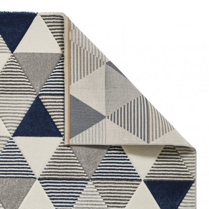 Brooklyn BRK15 Grey/Navy - Healy Furniture & Carpets