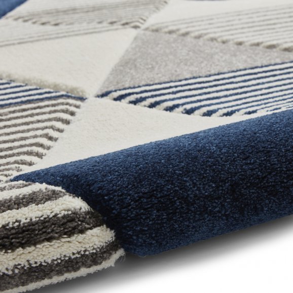 Brooklyn BRK15 Grey/Navy - Healy Furniture & Carpets