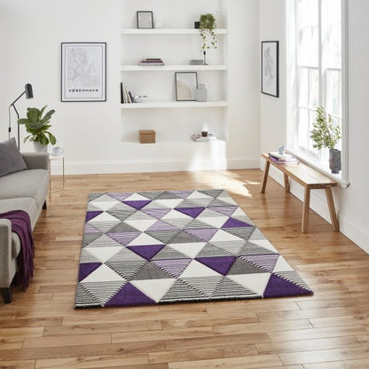 Brooklyn BRK15 Grey/Purple - Healy Furniture & Carpets