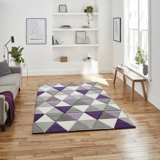 Brooklyn BRK15 Grey/Purple - Healy Furniture & Carpets