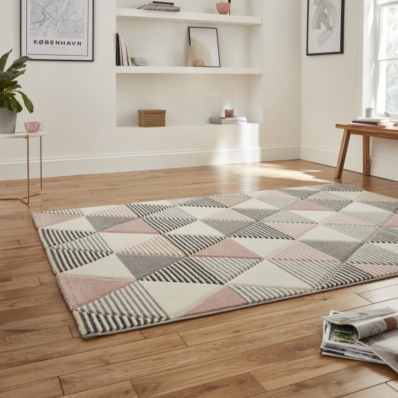 Brooklyn BRK15 Grey/Rose - Healy Furniture & Carpets