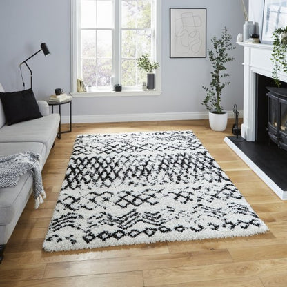 Scandi Berber G271 White/Black - Healy Furniture & Carpets