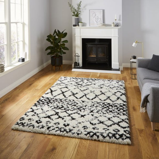 Scandi Berber G272 White/Black - Healy Furniture & Carpets