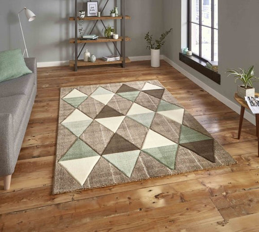 Brooklyn 21896 Beige/Green - Healy Furniture & Carpets