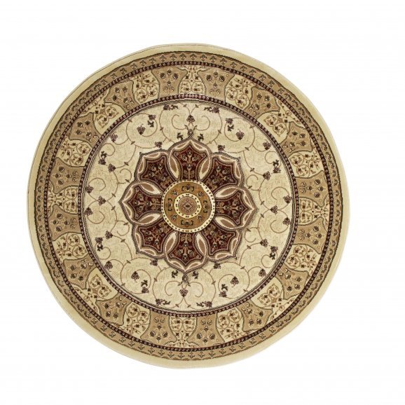 Heritage 4400 Cream/Red Circle - Healy Furniture & Carpets