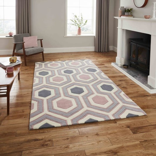 Hong Kong 3661 Grey/Rose - Healy Furniture & Carpets