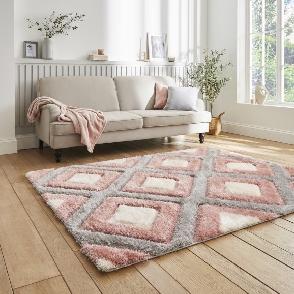 Olympia GR224 Grey/Pink - Healy Furniture & Carpets