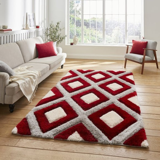 Olympia GR224 Grey/Red - Healy Furniture & Carpets