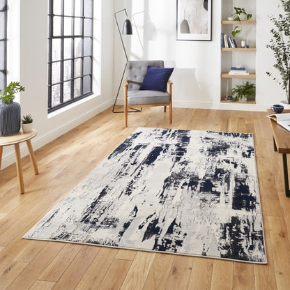 Apollo GR579 Grey/Navy - Healy Furniture & Carpets