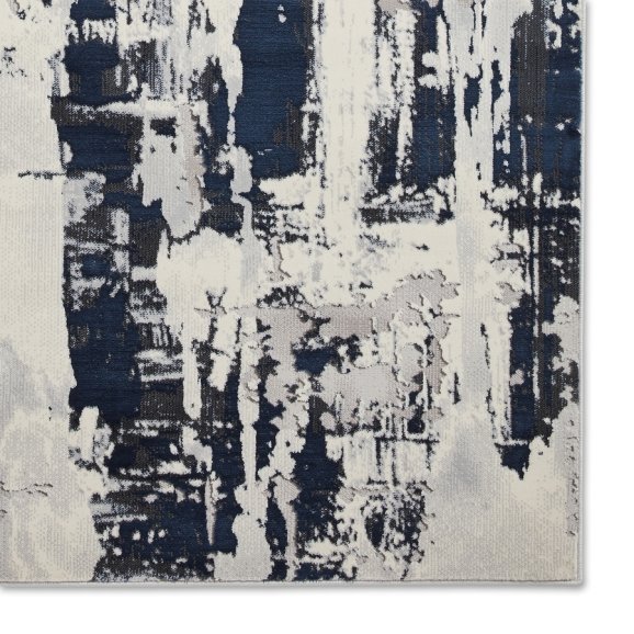 Apollo GR579 Grey/Navy - Healy Furniture & Carpets