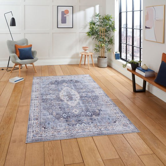 Tabriz H1156 Blue - Healy Furniture & Carpets