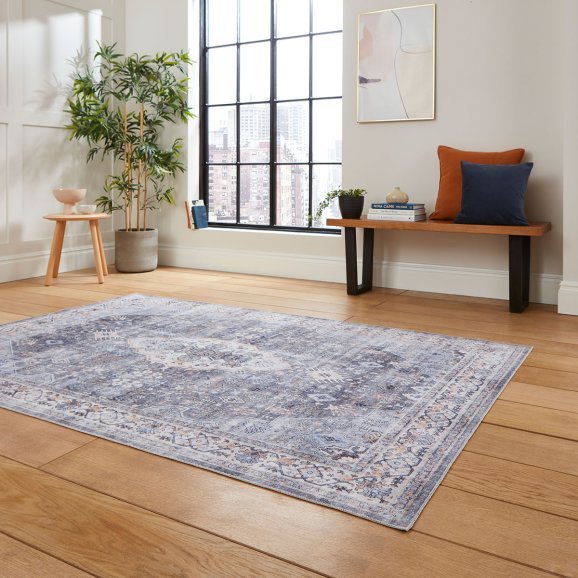 Tabriz H1156 Blue - Healy Furniture & Carpets