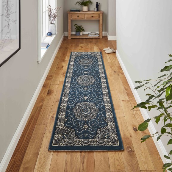 Heritage 4400 Dark Blue Runner - Healy Furniture & Carpets
