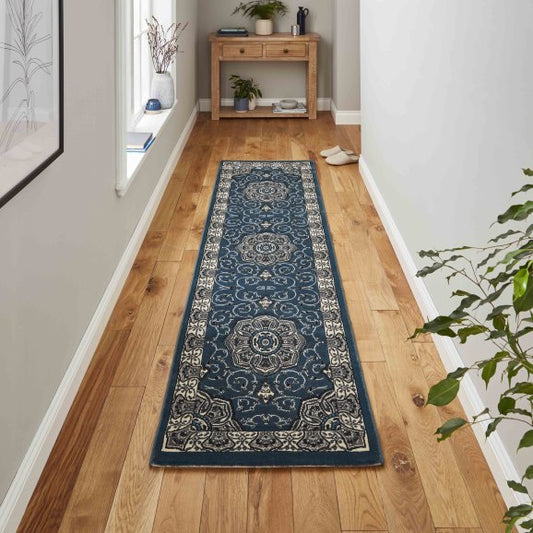 Heritage 4400 Dark Blue Runner - Healy Furniture & Carpets