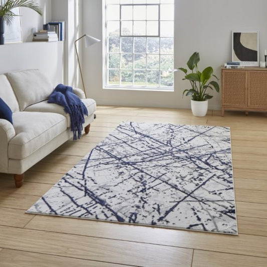 Artemis B8403A Blue/Silver - Healy Furniture & Carpets