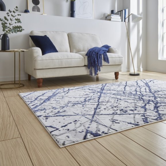 Artemis B8403A Blue/Silver - Healy Furniture & Carpets