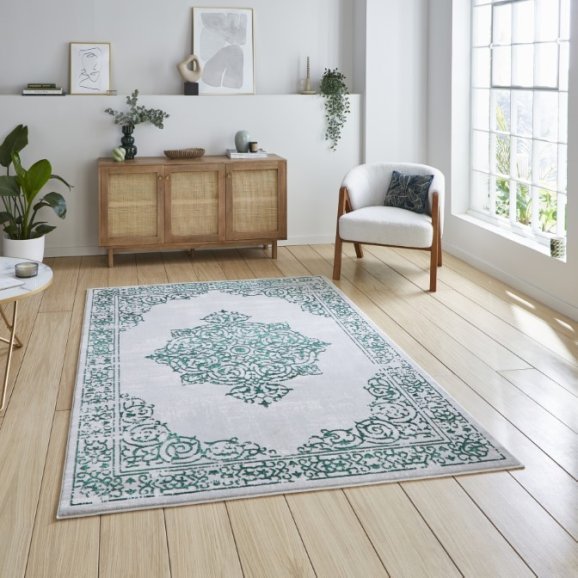 Artemis B9076A Green/Silver - Healy Furniture & Carpets