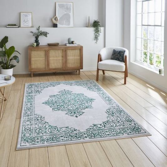 Artemis B9076A Green/Silver - Healy Furniture & Carpets