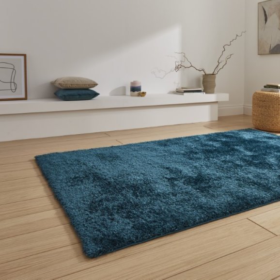 Lux Shaggy Dark Green - Healy Furniture & Carpets