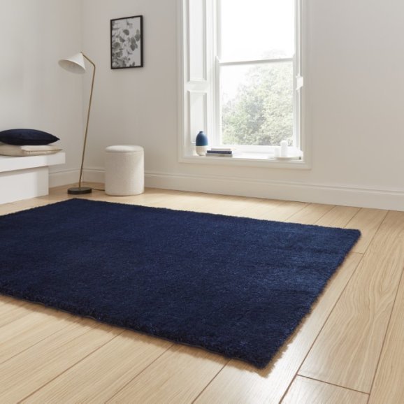 Lux Shaggy Navy - Healy Furniture & Carpets