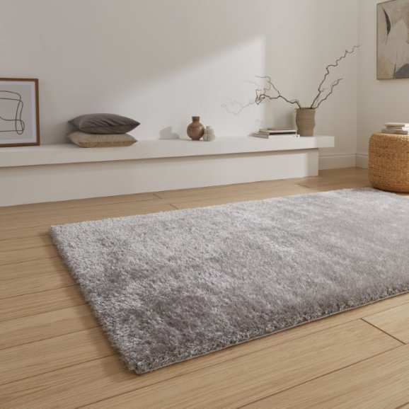 Lux Shaggy Silver - Healy Furniture & Carpets