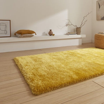 Lux Shaggy Yellow - Healy Furniture & Carpets