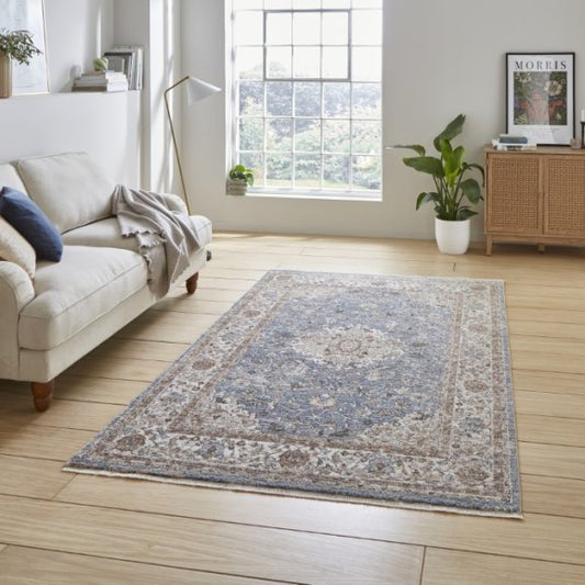Vintage 35013 Blue/Terracotta - Healy Furniture & Carpets