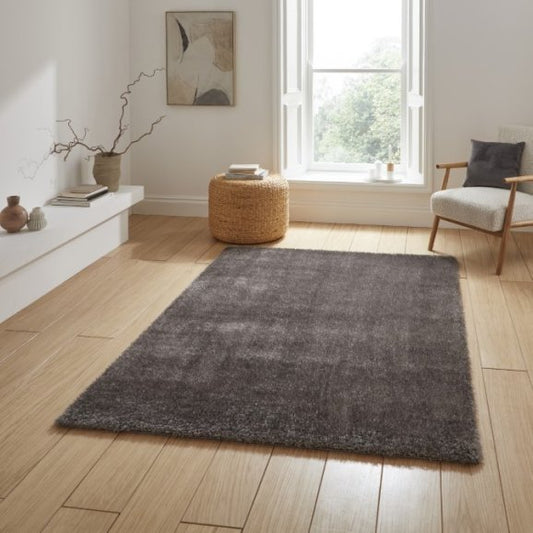 Lux Shaggy Charcoal - Healy Furniture & Carpets