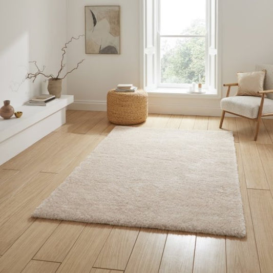 Lux Shaggy Cream - Healy Furniture & Carpets