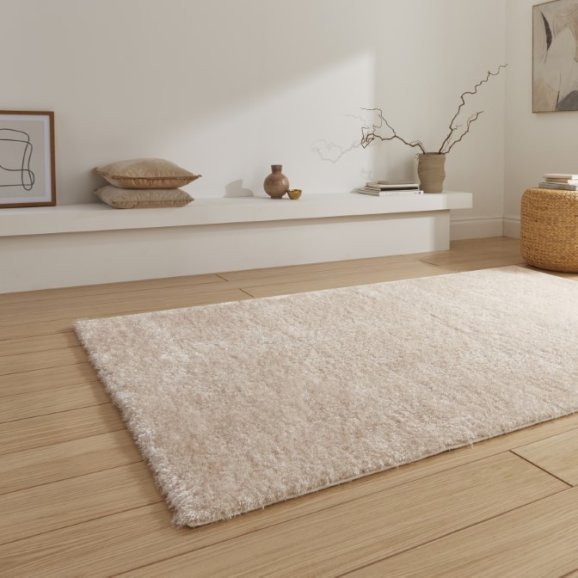 Lux Shaggy Cream - Healy Furniture & Carpets