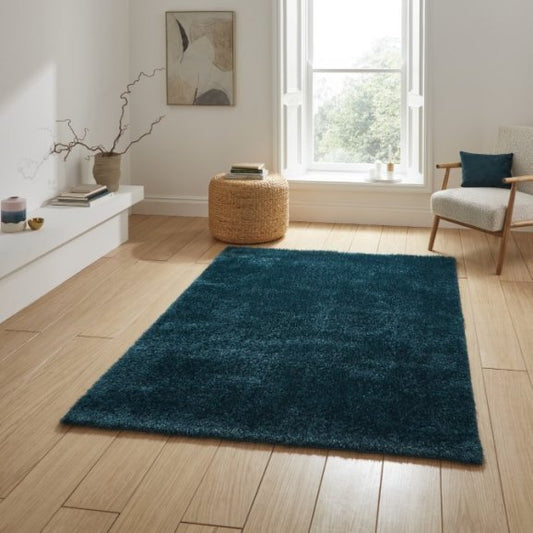 Lux Shaggy Dark Green - Healy Furniture & Carpets