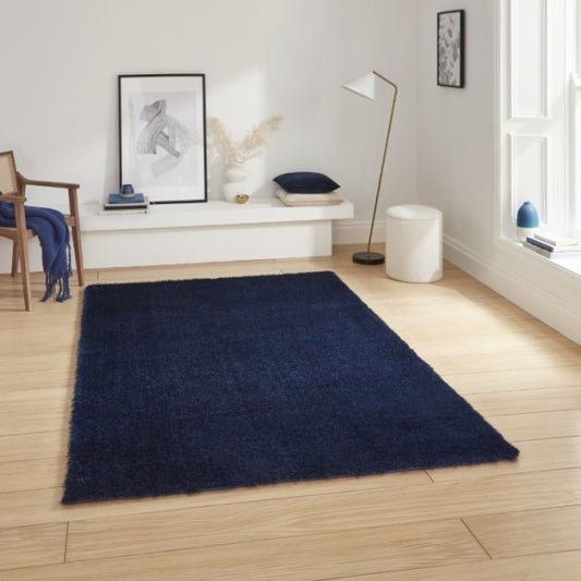 Lux Shaggy Navy - Healy Furniture & Carpets