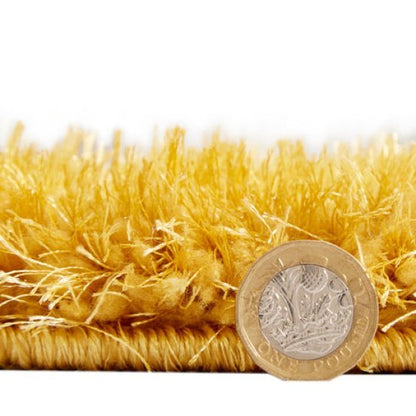 Lux Shaggy Yellow - Healy Furniture & Carpets