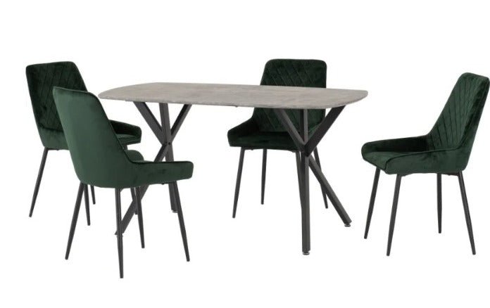 Athens Table W/Avery Dining Chair Set - Healy Furniture & Carpets