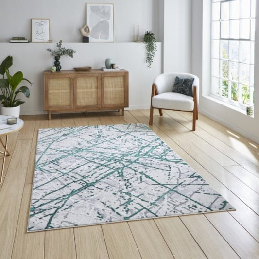 Artemis B8403A Green/Silver - Healy Furniture & Carpets