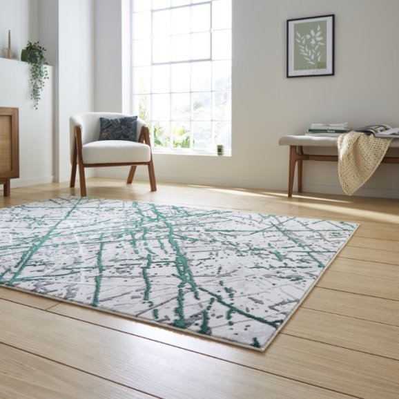 Artemis B8403A Green/Silver - Healy Furniture & Carpets